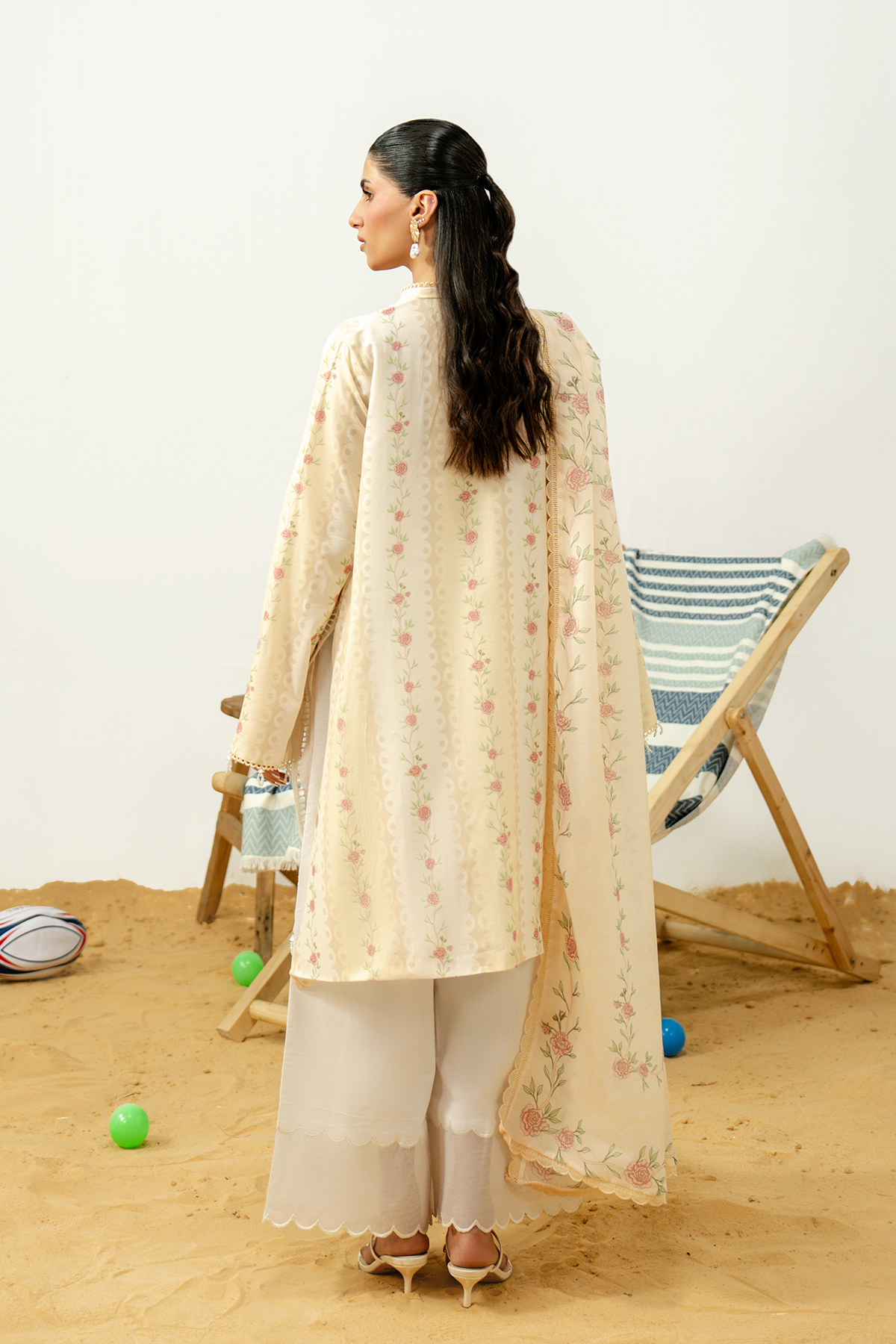 Zarposh | Sundaze Luxe Pret | Lunelle - Luxury Dress - available at Maria Faisal in UK and USA.