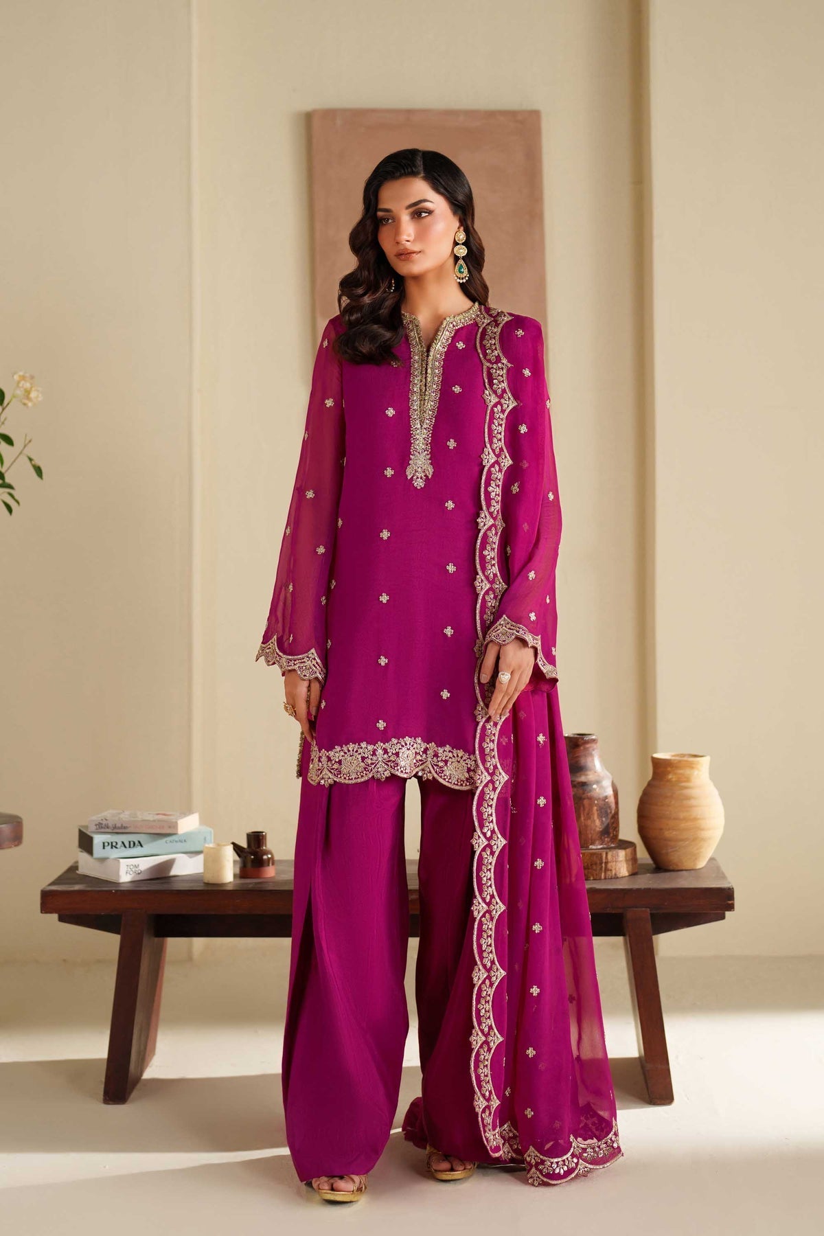 Akbar Aslam | Formal Pret | Raniya - Formal Dress - available at Maria Faisal in UK and USA.