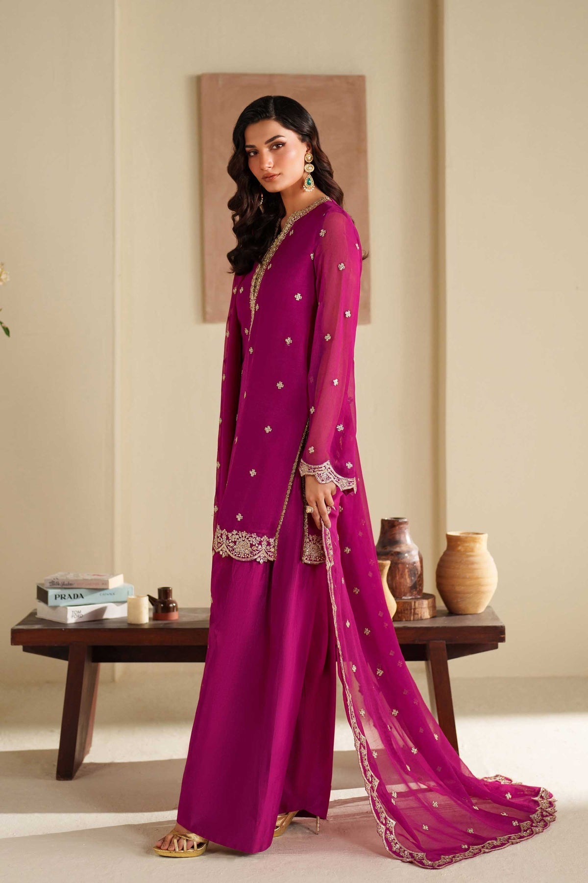Akbar Aslam | Formal Pret | Raniya - Formal Dress - available at Maria Faisal in UK and USA.