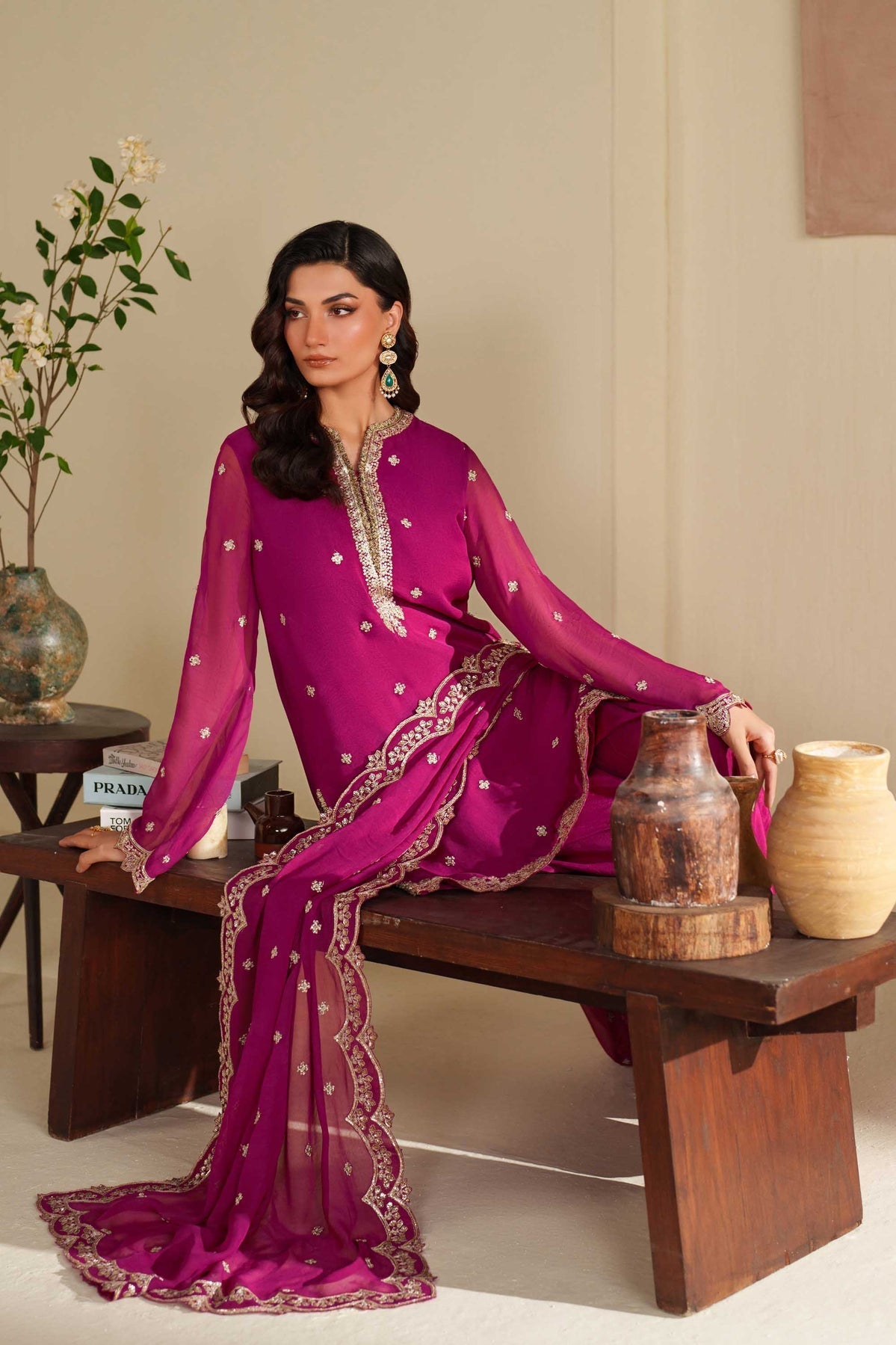 Akbar Aslam | Formal Pret | Raniya - Formal Dress - available at Maria Faisal in UK and USA.