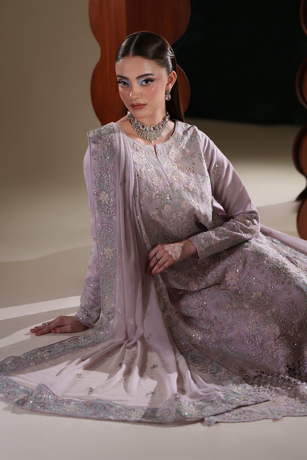 Emaan Adeel | Nouvelle Luxury Chiffon |MIRA - Formal Dress - available at Maria Faisal in UK and USA.