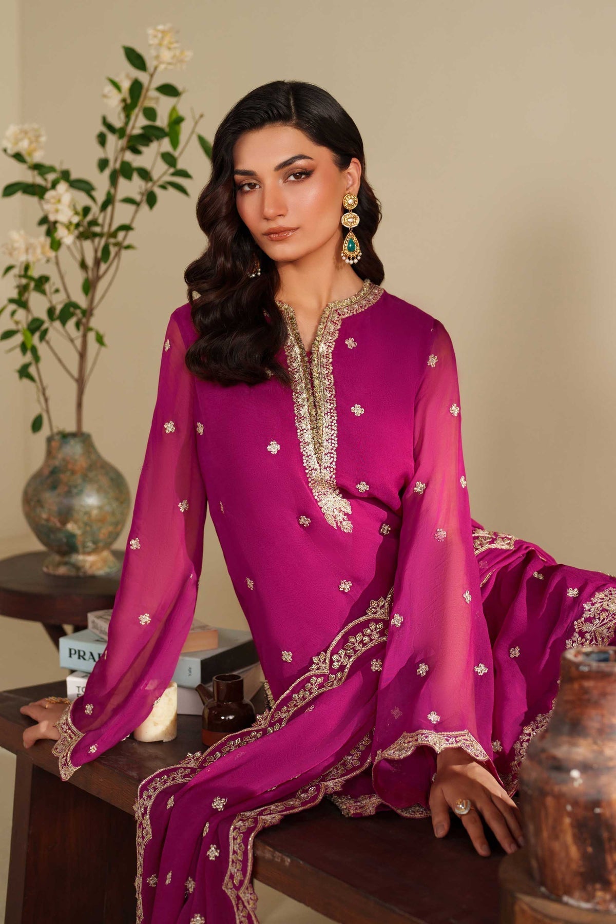 Akbar Aslam | Formal Pret | Raniya - Formal Dress - available at Maria Faisal in UK and USA.