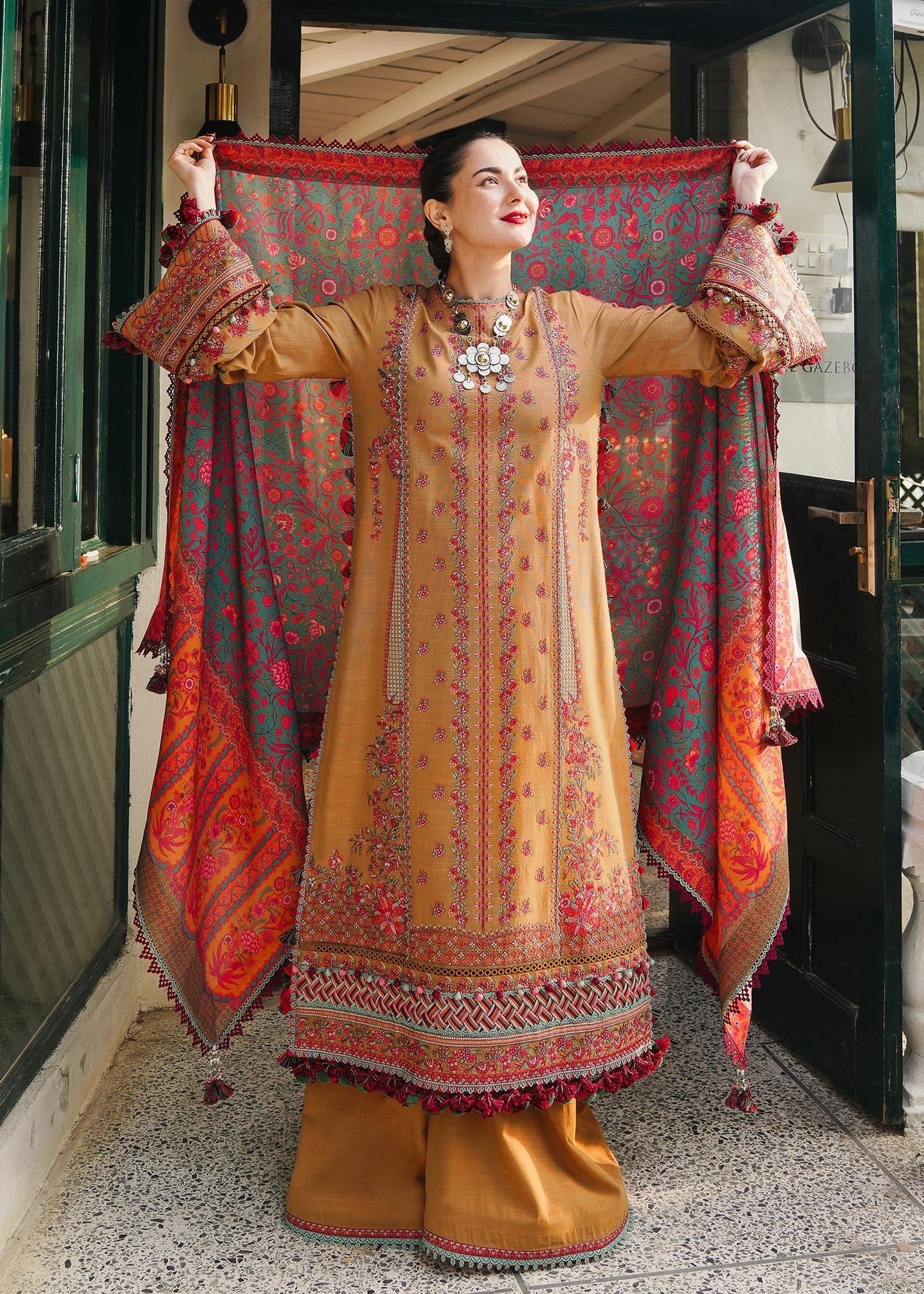 Hussain Rehar | Winter Shawl 24 | Horain - Ladies Clothes - Maria Faisal