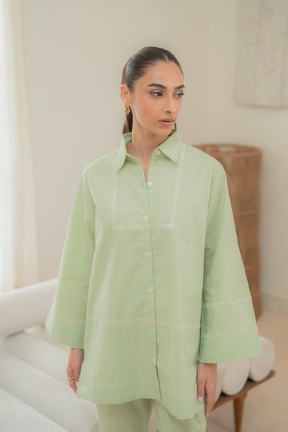 Sahar | Pre Essential Emb Edit | Jade Mist - Ladies Clothes - Maria Faisal