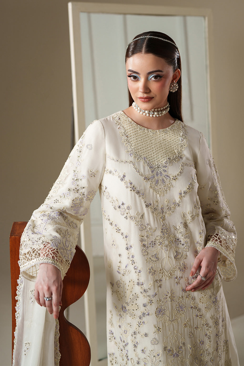 Emaan Adeel | Nouvelle Luxury Chiffon |ELOSIE - Formal Dress - available at Maria Faisal in UK and USA.