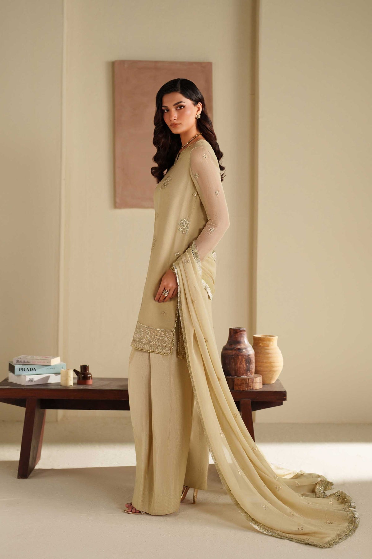 Akbar Aslam | Formal Pret | Hoor - Formal Dress - available at Maria Faisal in UK and USA.