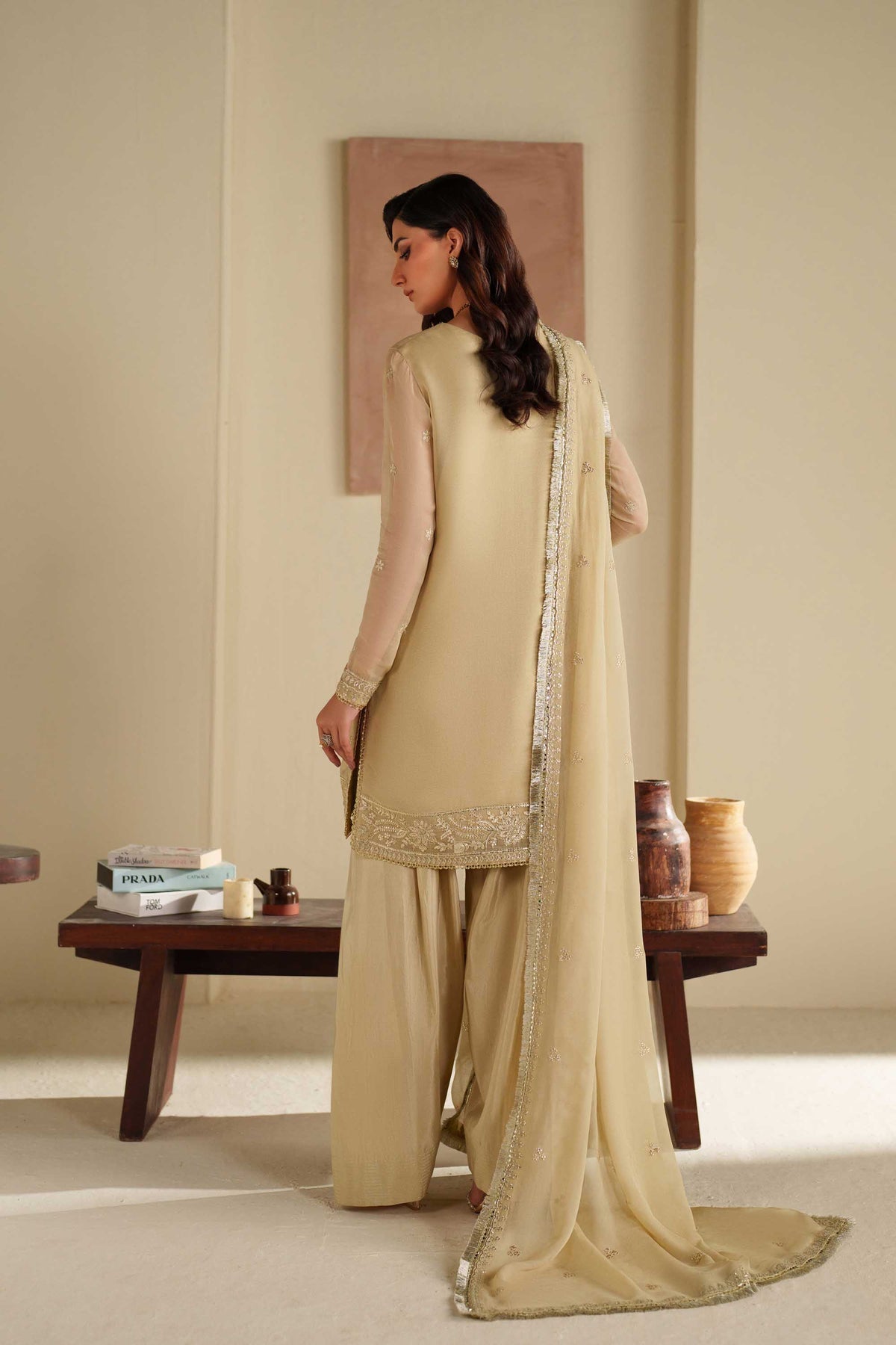 Akbar Aslam | Formal Pret | Hoor - Formal Dress - available at Maria Faisal in UK and USA.