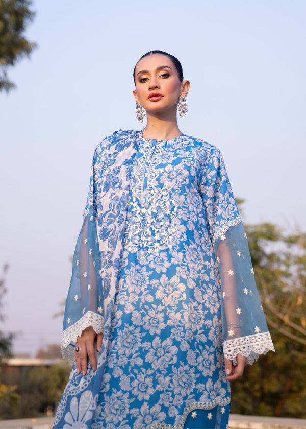 Myeesha | Lamhay Luxury Lawn 25 | Zarposh by Maria Faisal - Registered Vendor of : Myeesha - type : Ladies Clothes - 100% original wedding dresses