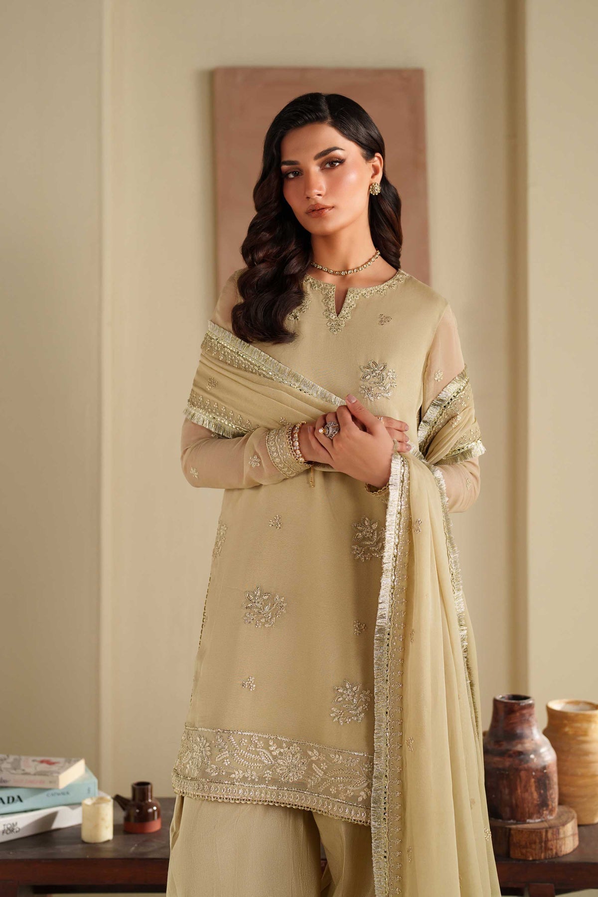 Akbar Aslam | Formal Pret | Hoor - Formal Dress - available at Maria Faisal in UK and USA.
