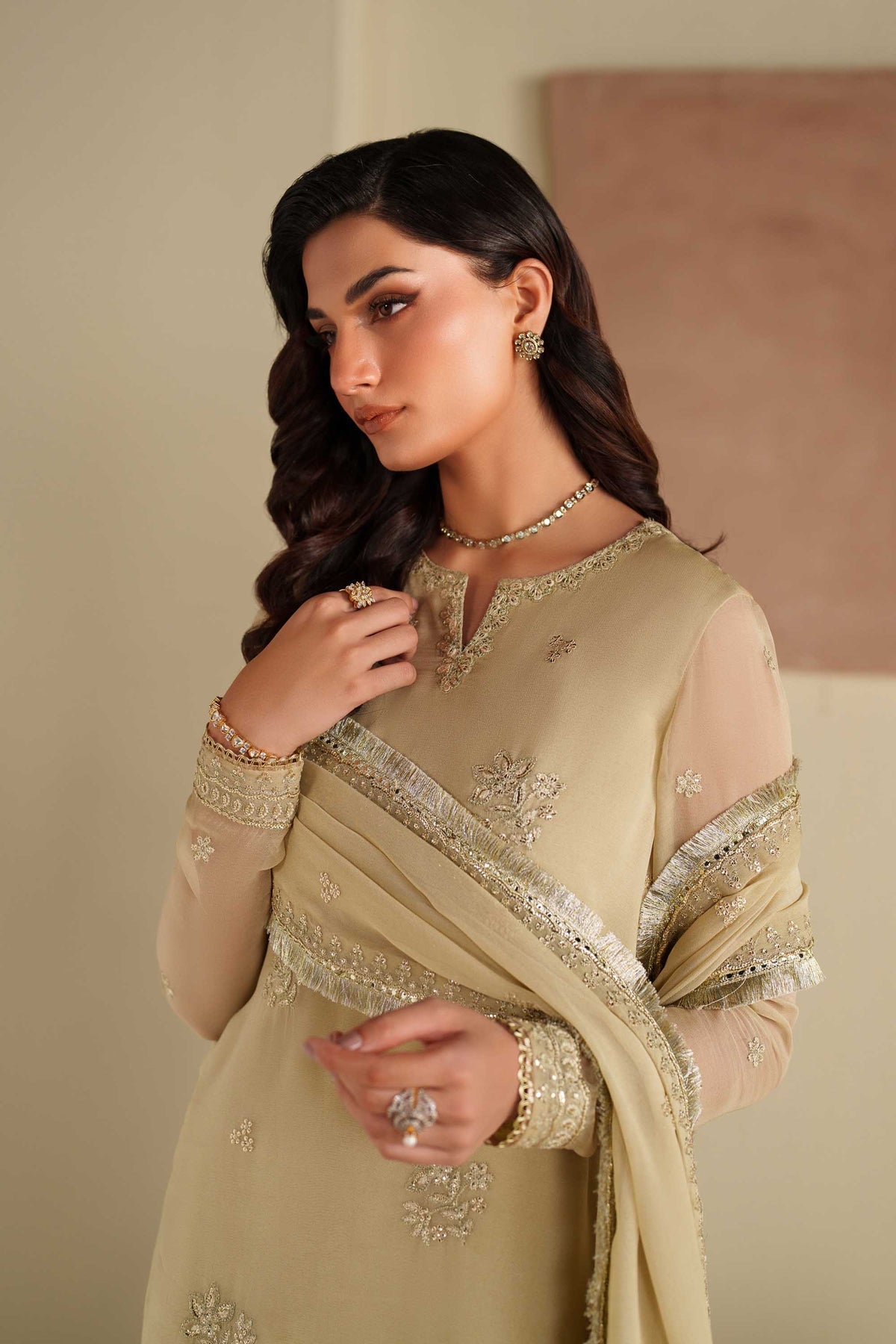 Akbar Aslam | Formal Pret | Hoor - Formal Dress - available at Maria Faisal in UK and USA.