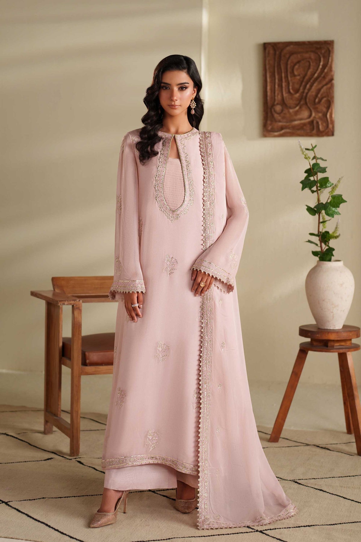 Akbar Aslam | Formal Pret | Friya - Formal Dress - available at Maria Faisal in UK and USA.