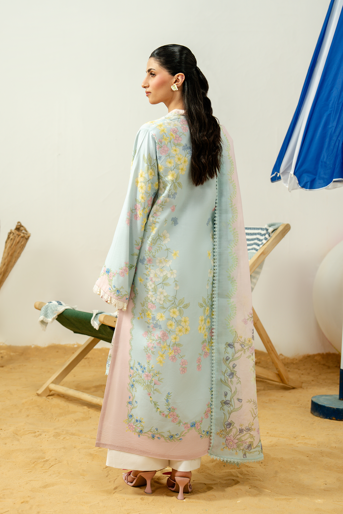 Zarposh | Sundaze Luxe Pret | Fiora - Luxury Dress - available at Maria Faisal in UK and USA.