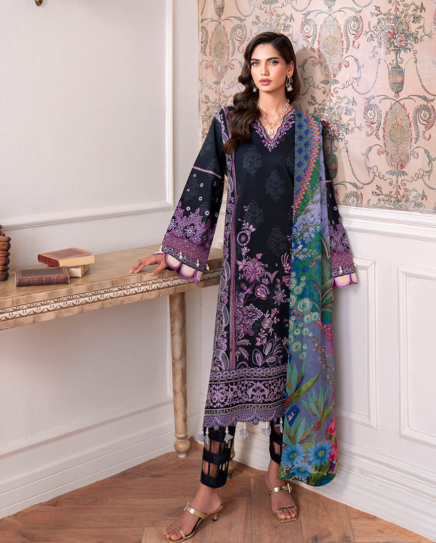 Roheenaz | Aezel Embroidered Cambric | Emera - Ladies Clothes - Maria Faisal
