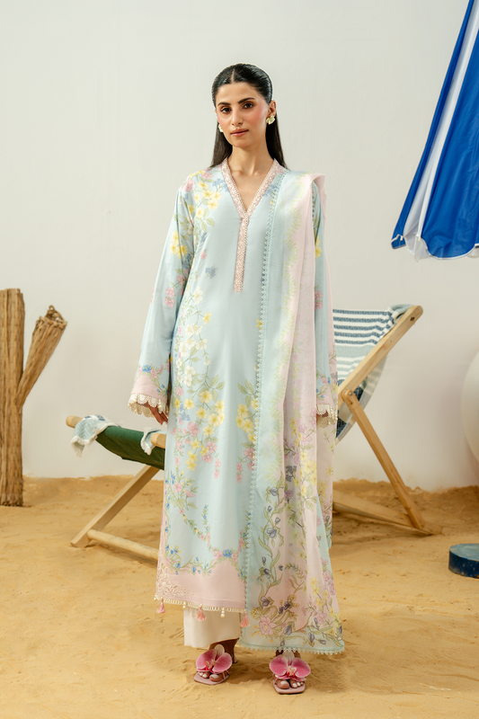 Zarposh | Sundaze Luxe Pret | Fiora - Luxury Dress - available at Maria Faisal in UK and USA.
