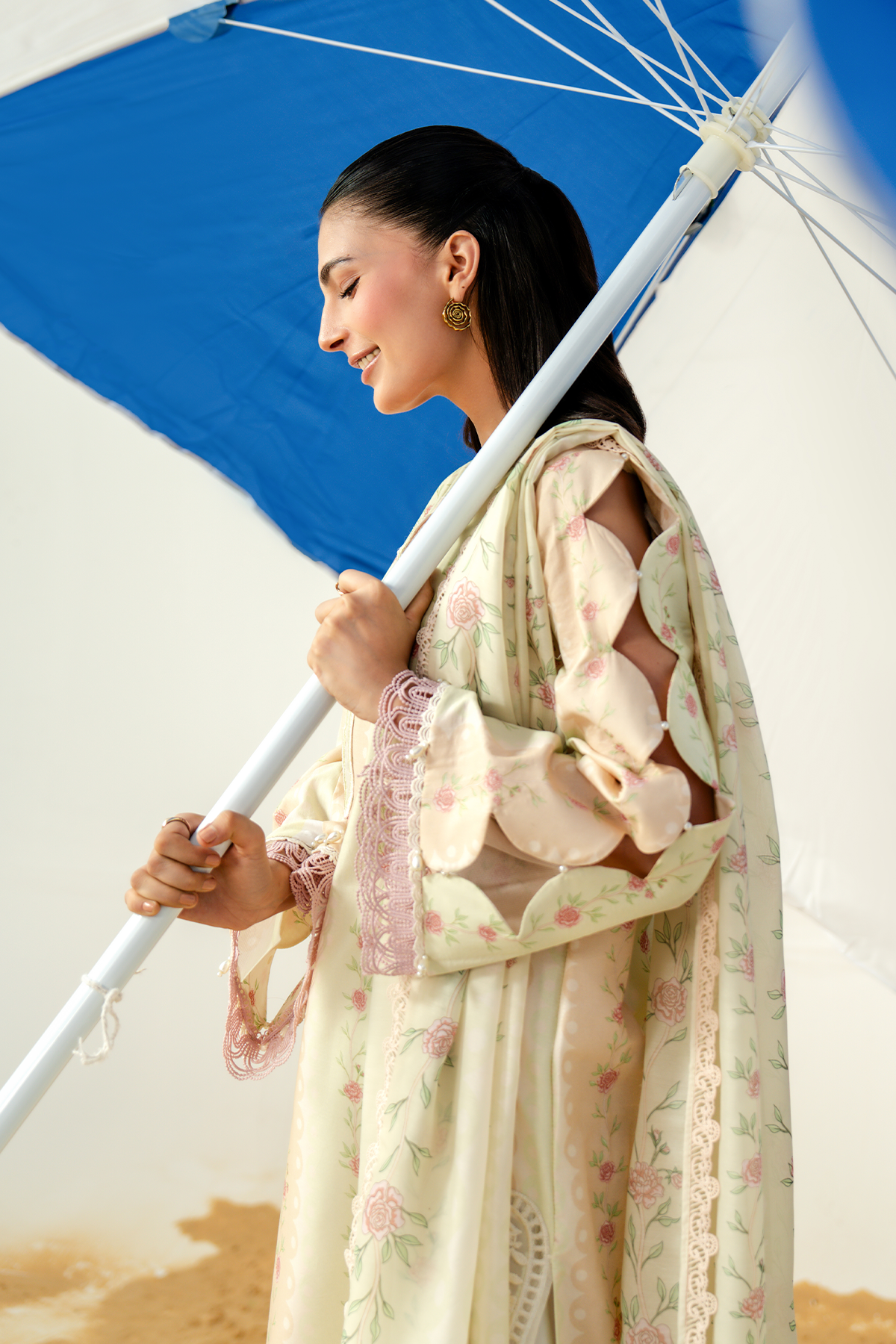 Zarposh | Sundaze Luxe Pret | MARZIPAN - Luxury Dress - available at Maria Faisal in UK and USA.