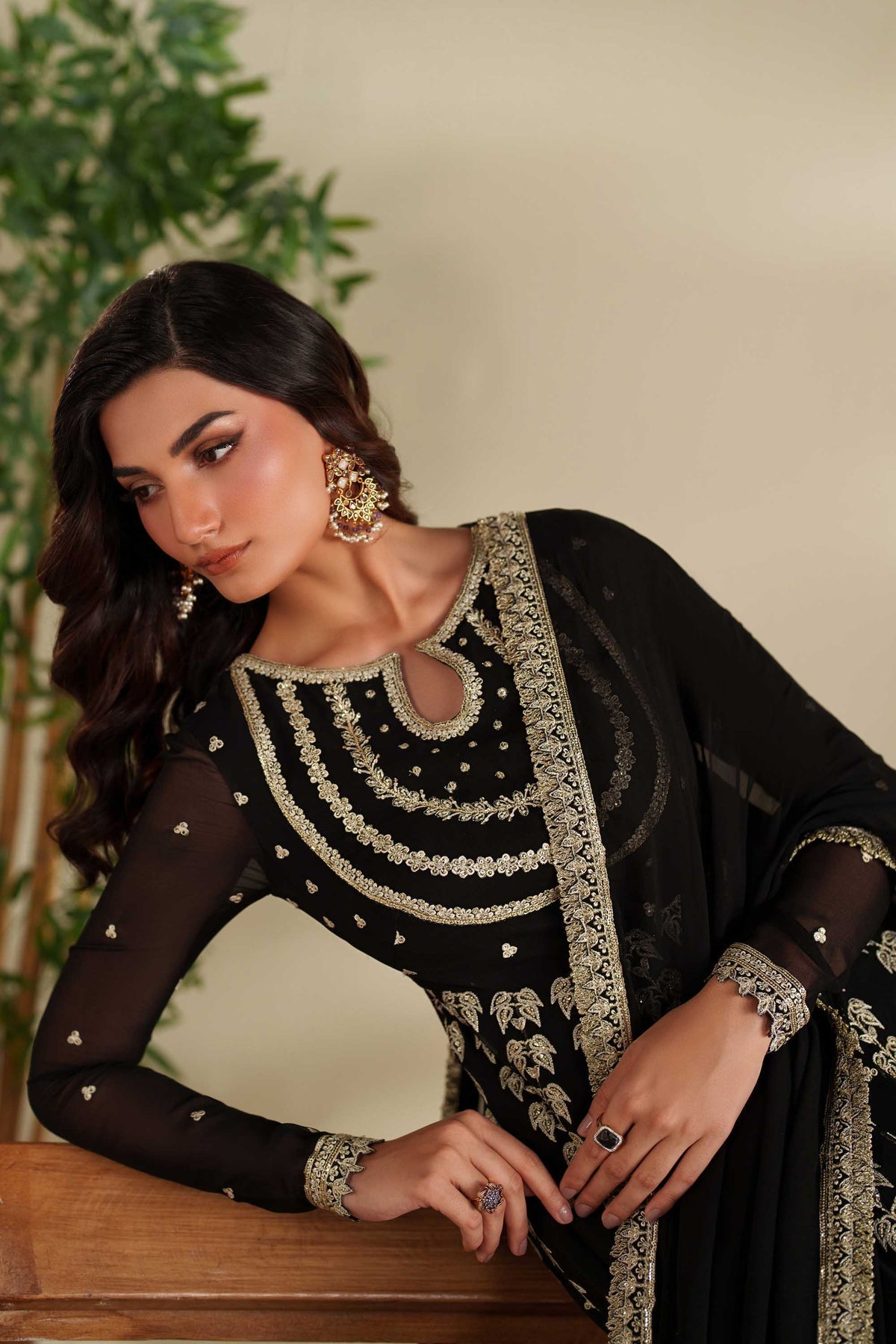 Akbar Aslam | Formal Pret | Parizay - Formal Dress - available at Maria Faisal in UK and USA.