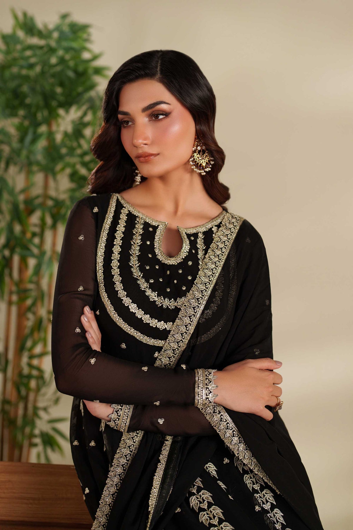 Akbar Aslam | Formal Pret | Parizay - Formal Dress - available at Maria Faisal in UK and USA.