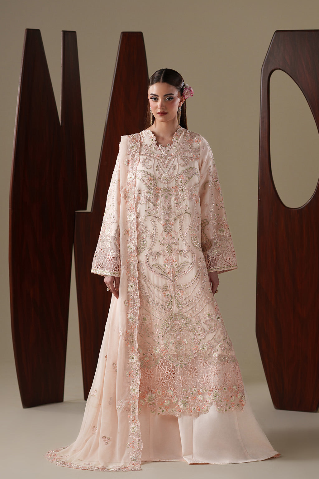 Emaan Adeel | Nouvelle Luxury Chiffon | LUMI - Formal Dress - available at Maria Faisal in UK and USA.
