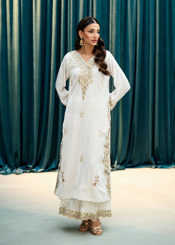 Imperial Ivory – authentic Pakistani dress from the Velvet Code collection for women in the UK