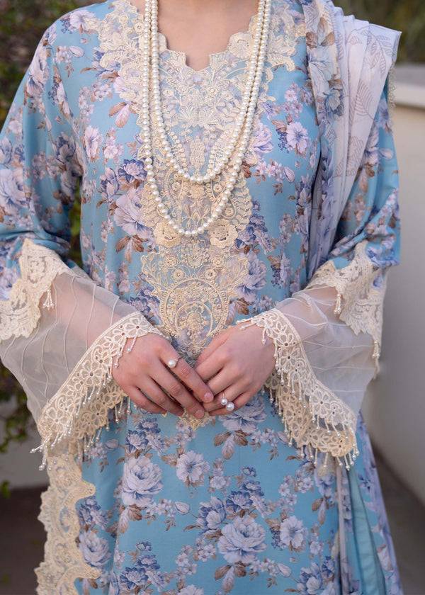 Myeesha | Lamhay Luxury Lawn 25 | Shabnam by Maria Faisal - Registered Vendor of : Myeesha - type : Ladies Clothes - 100% original wedding dresses