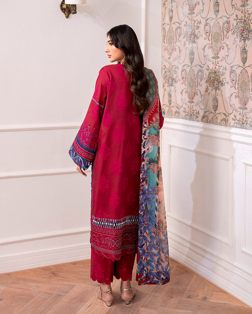 Roheenaz | Aezel Embroidered Cambric | Oriva - Ladies Clothes - Maria Faisal