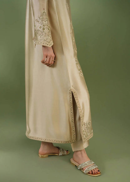 Jeem | Celestial Luxe Formals |BEIGE - Formal Dress - available at Maria Faisal in UK and USA.
