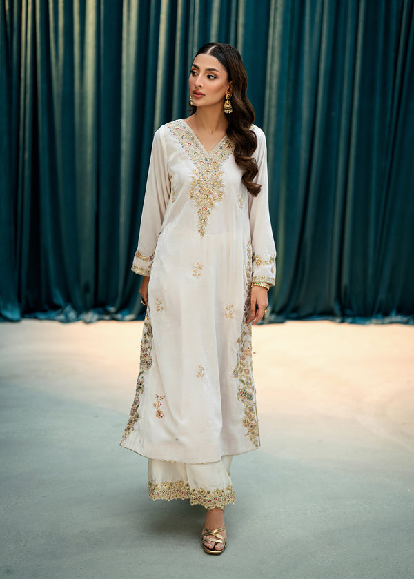 Imperial Ivory – authentic Pakistani dress from the Velvet Code collection for women in the UK