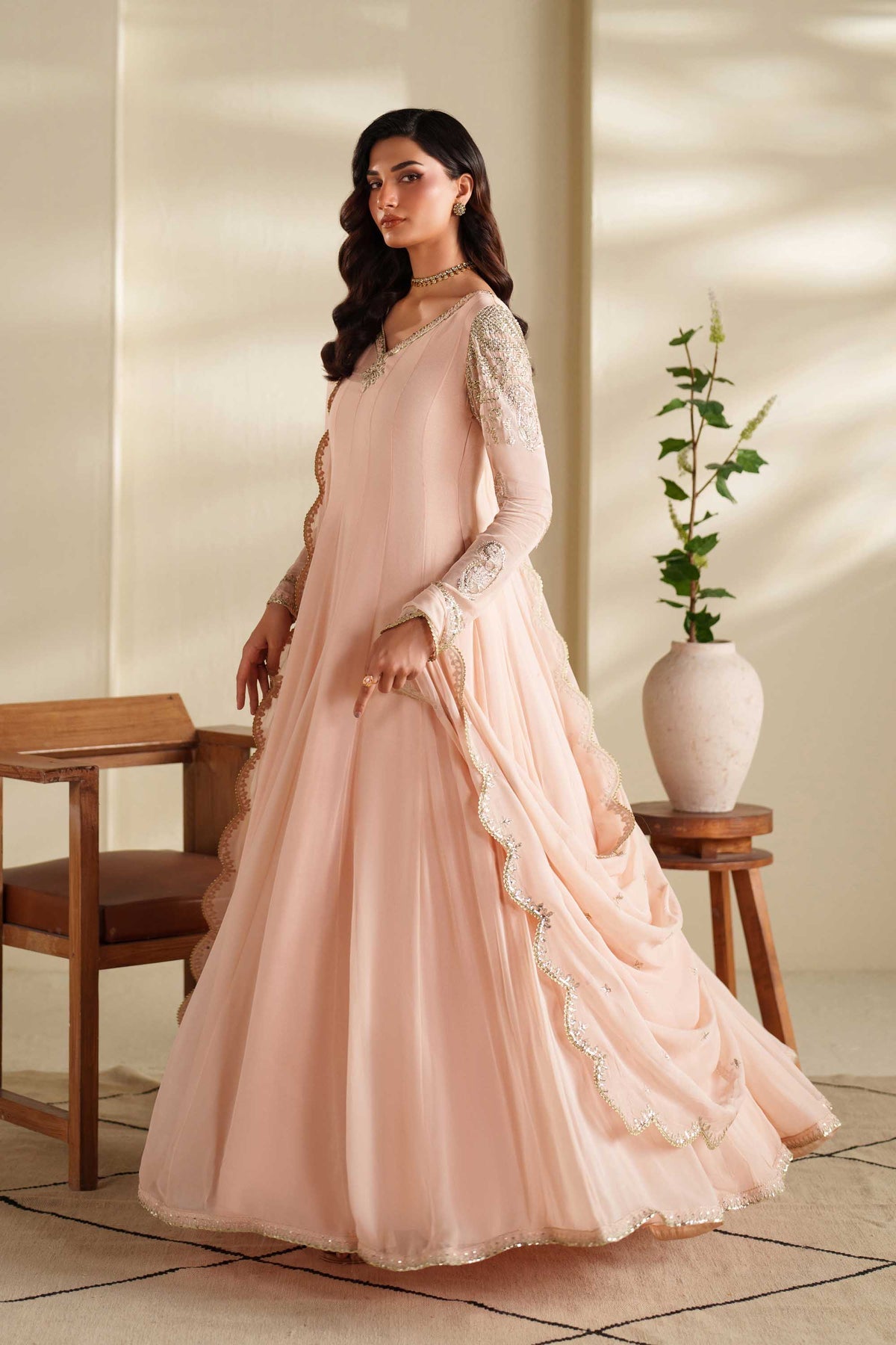 Akbar Aslam | Formal Pret | Nazie - Formal Dress - available at Maria Faisal in UK and USA.