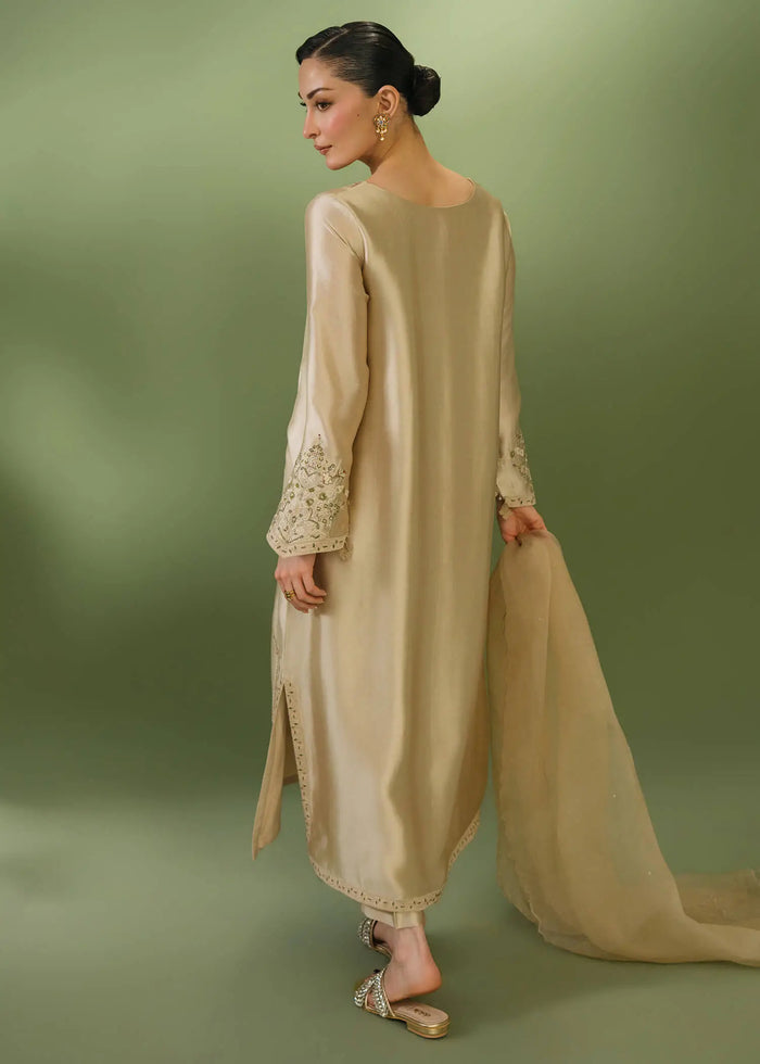 Jeem | Celestial Luxe Formals |BEIGE - Formal Dress - available at Maria Faisal in UK and USA.