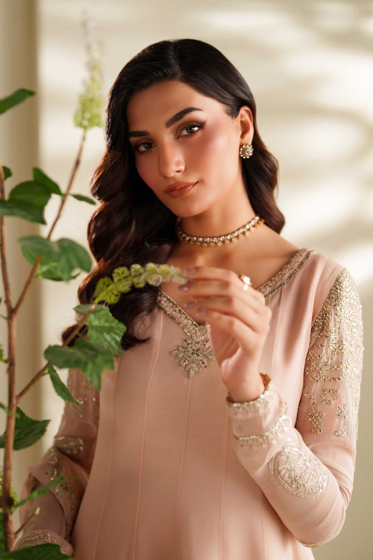 Akbar Aslam | Formal Pret | Nazie - Formal Dress - available at Maria Faisal in UK and USA.