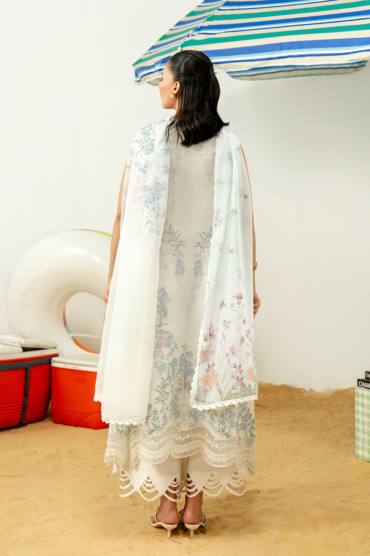 Zarposh | Sundaze Luxe Pret | Junia - Luxury Dress - available at Maria Faisal in UK and USA.