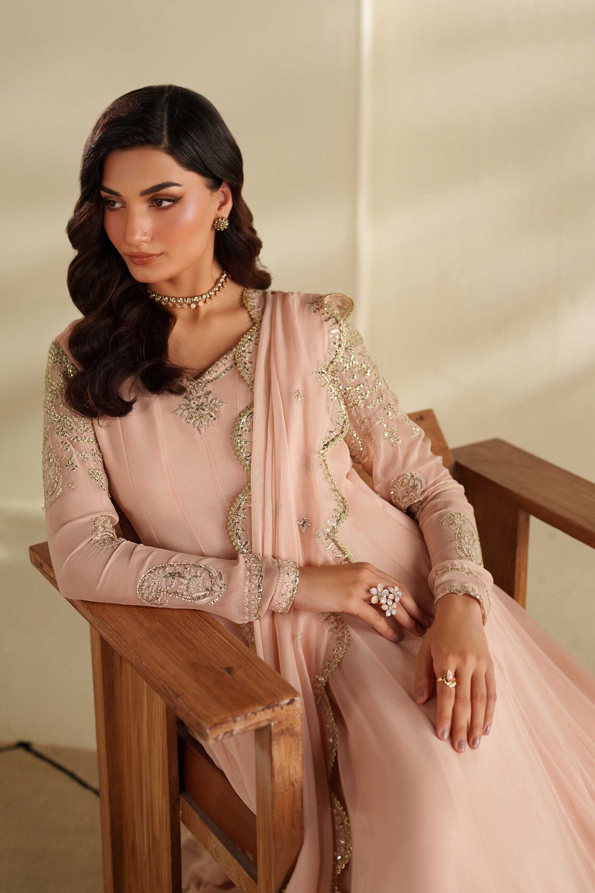 Akbar Aslam | Formal Pret | Nazie - Formal Dress - available at Maria Faisal in UK and USA.