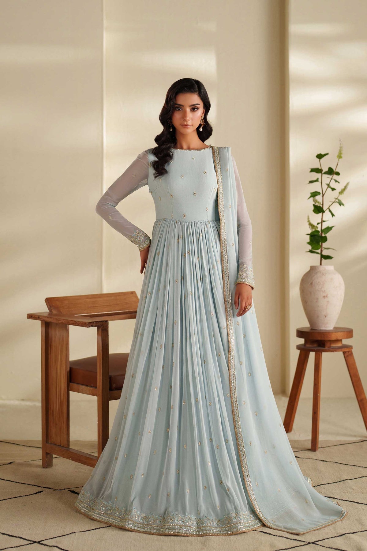 Akbar Aslam | Formal Pret | Hayie - Formal Dress - available at Maria Faisal in UK and USA.