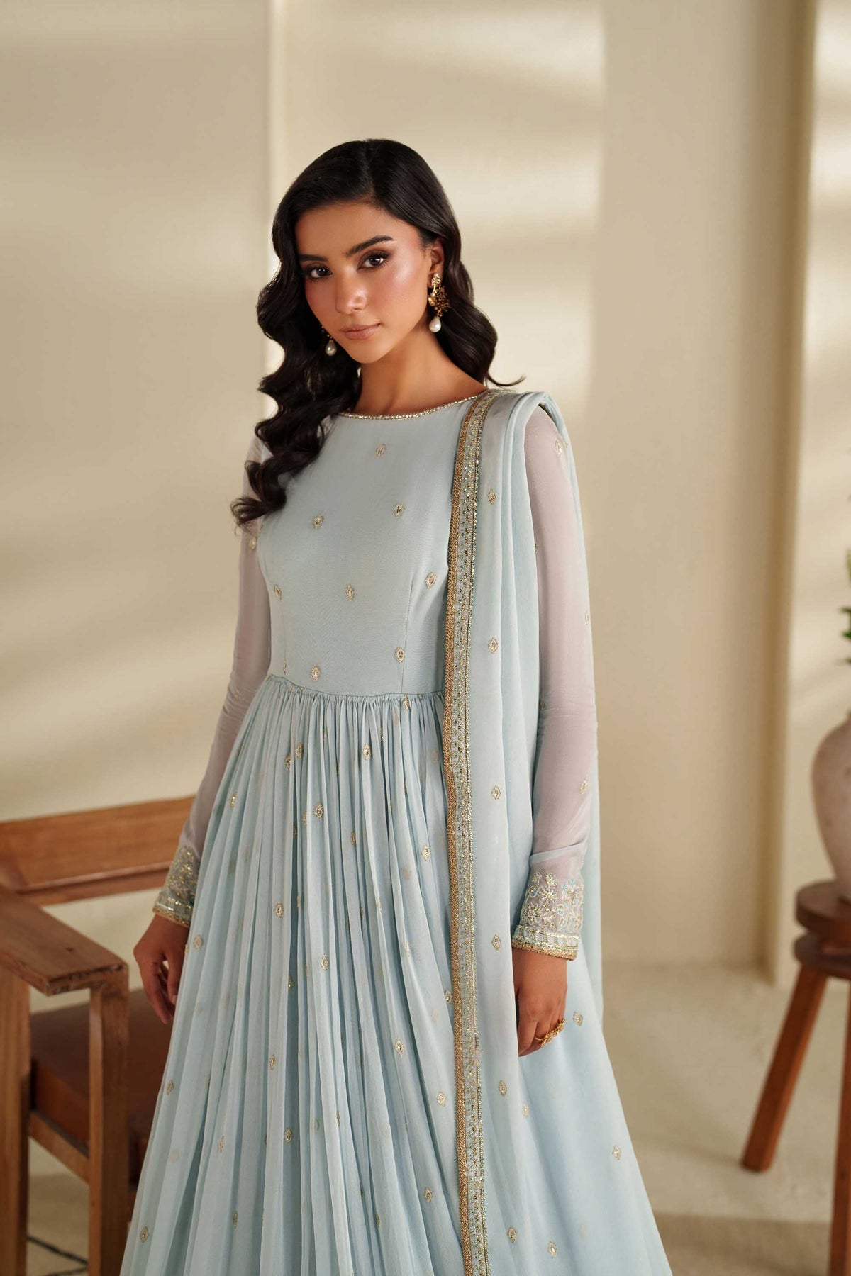Akbar Aslam | Formal Pret | Hayie - Formal Dress - available at Maria Faisal in UK and USA.