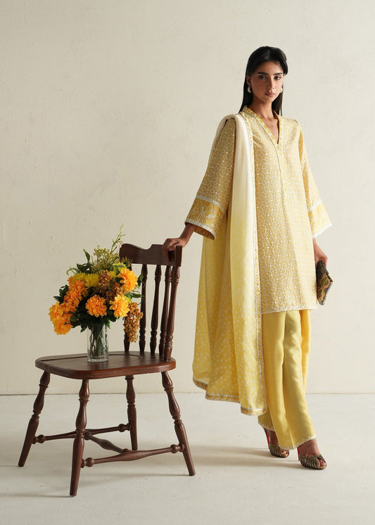 Mahgul | Alea Luxury Pret | Sunbeam - Luxury Dress - available at Maria Faisal in UK and USA.