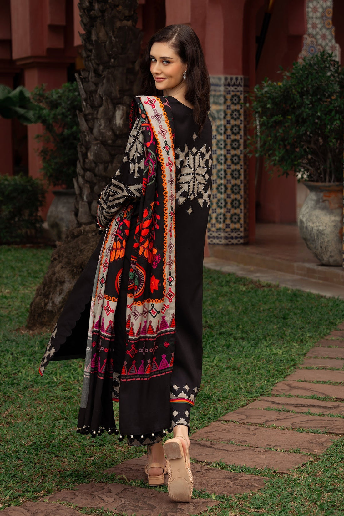 Charizma | C Prints Winter 25 |  3-PC Unstitched Printed Linen Collection CPW5-06 - Ladies Clothes - Maria Faisal