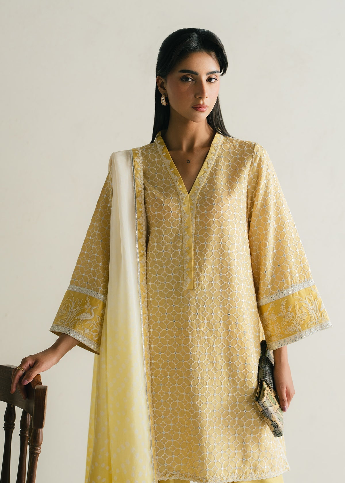 Mahgul | Alea Luxury Pret | Sunbeam - Luxury Dress - available at Maria Faisal in UK and USA.