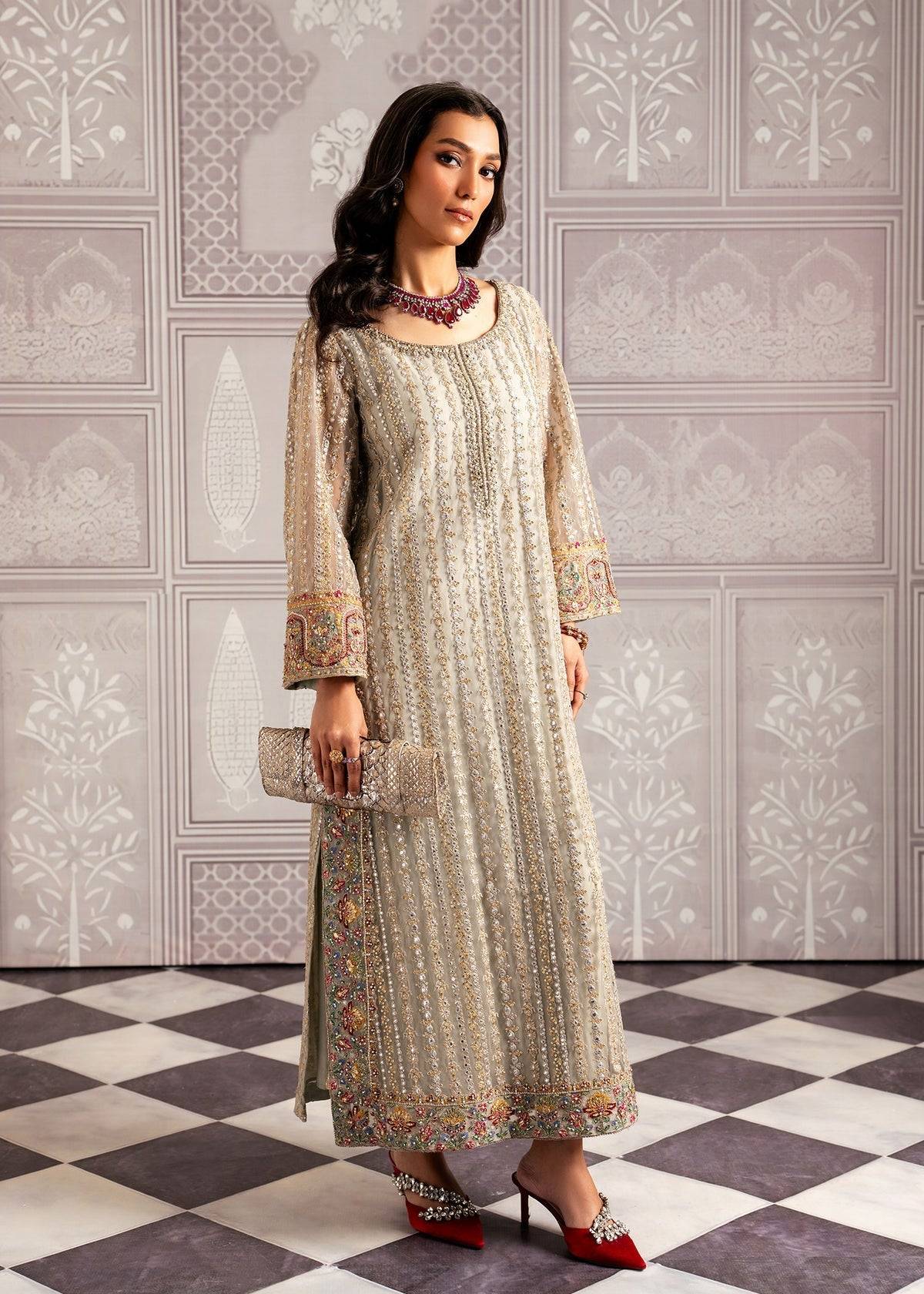 Mahgul | Echoes of Elara | Mint Gold by Maria Faisal - Registered Vendor of : Mahgul - type : Ladies Clothes - 100% original wedding dresses