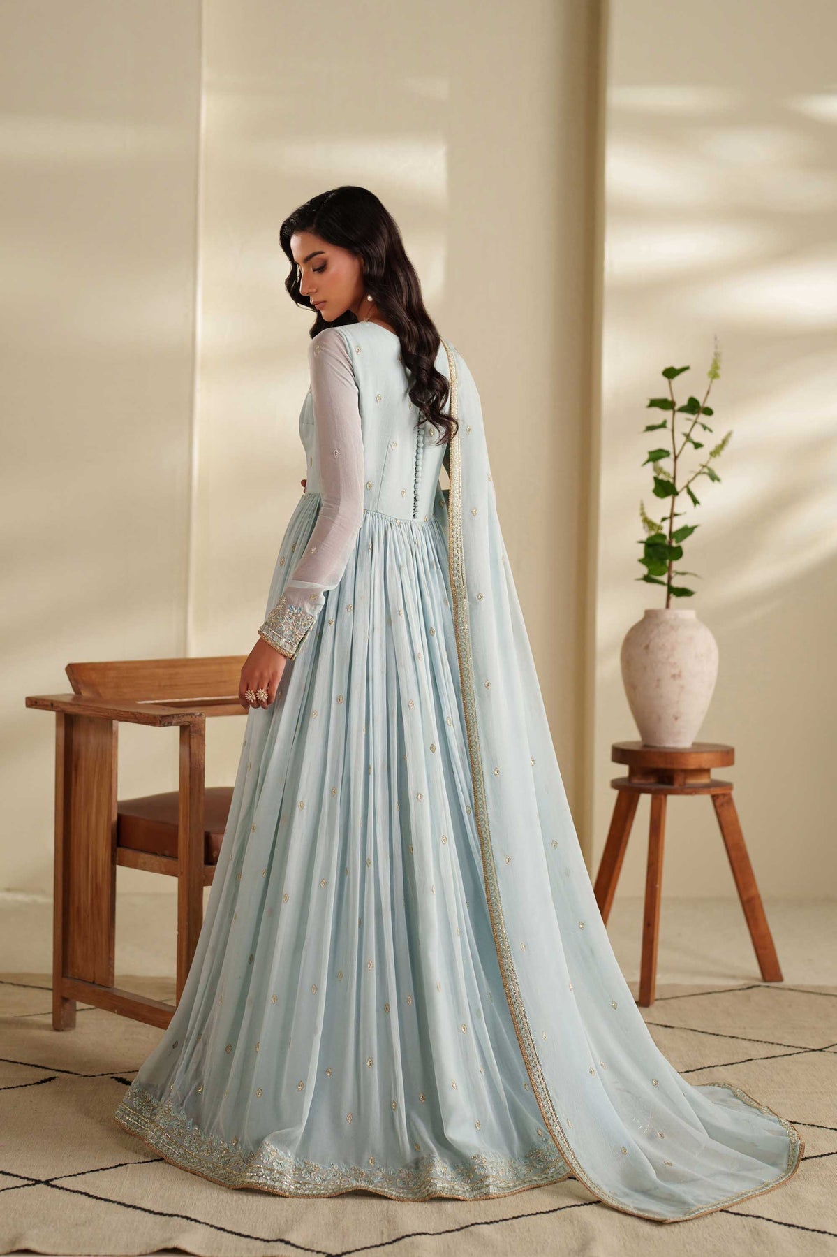 Akbar Aslam | Formal Pret | Hayie - Formal Dress - available at Maria Faisal in UK and USA.