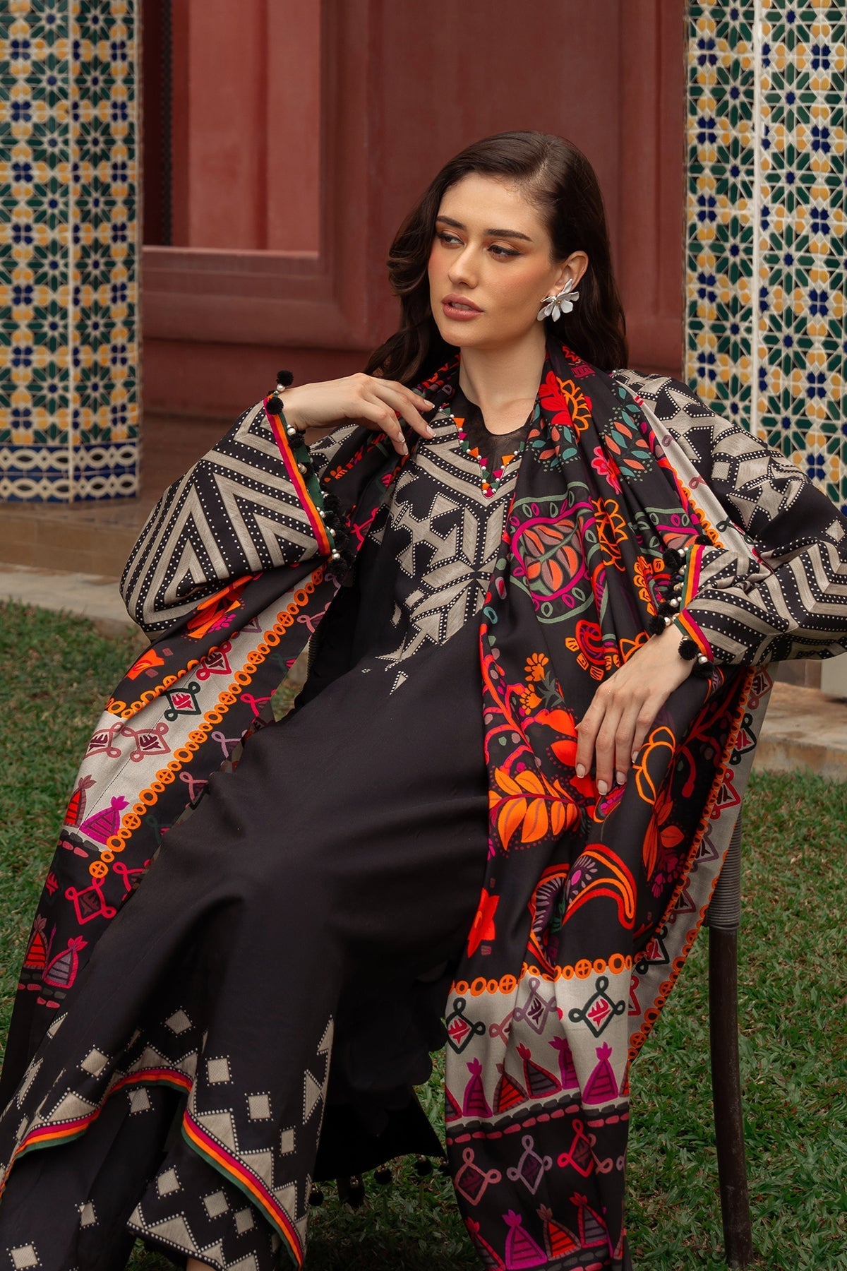 Charizma | C Prints Winter 25 |  3-PC Unstitched Printed Linen Collection CPW5-06 - Ladies Clothes - Maria Faisal