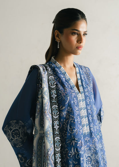 Mahgul | Alea Luxury Pret | Sapphire Mist - Luxury Dress - available at Maria Faisal in UK and USA.