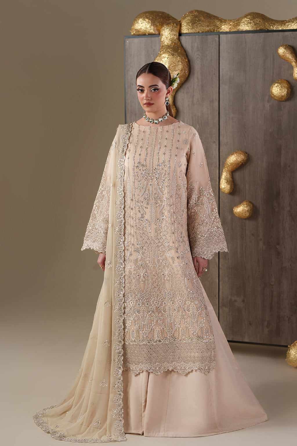 Emaan Adeel | Nouvelle Luxury Chiffon | CAMALLIE - Formal Dress - available at Maria Faisal in UK and USA.