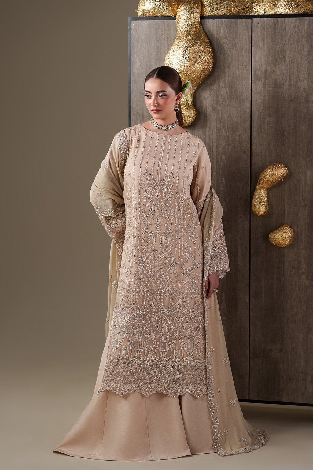 Emaan Adeel | Nouvelle Luxury Chiffon | CAMALLIE - Formal Dress - available at Maria Faisal in UK and USA.