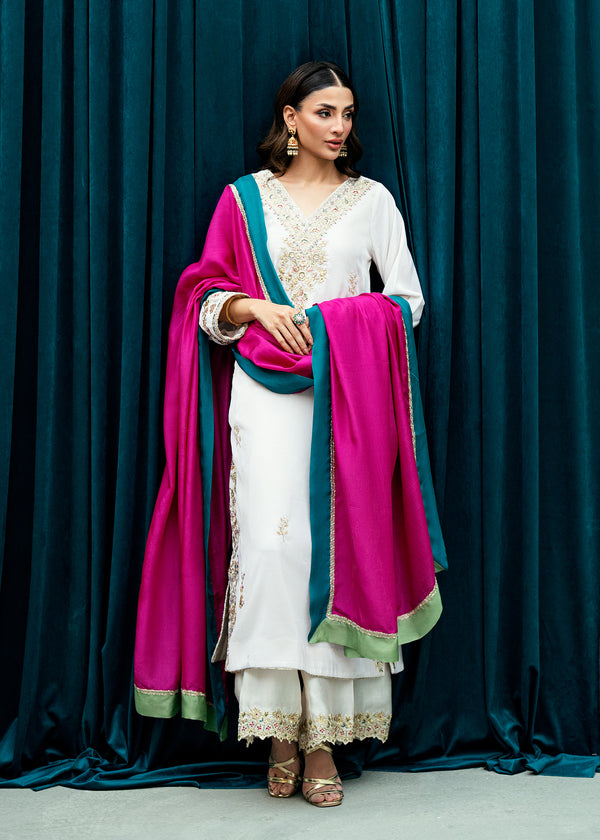Imperial Ivory – authentic Pakistani dress from the Velvet Code collection for women in the UK