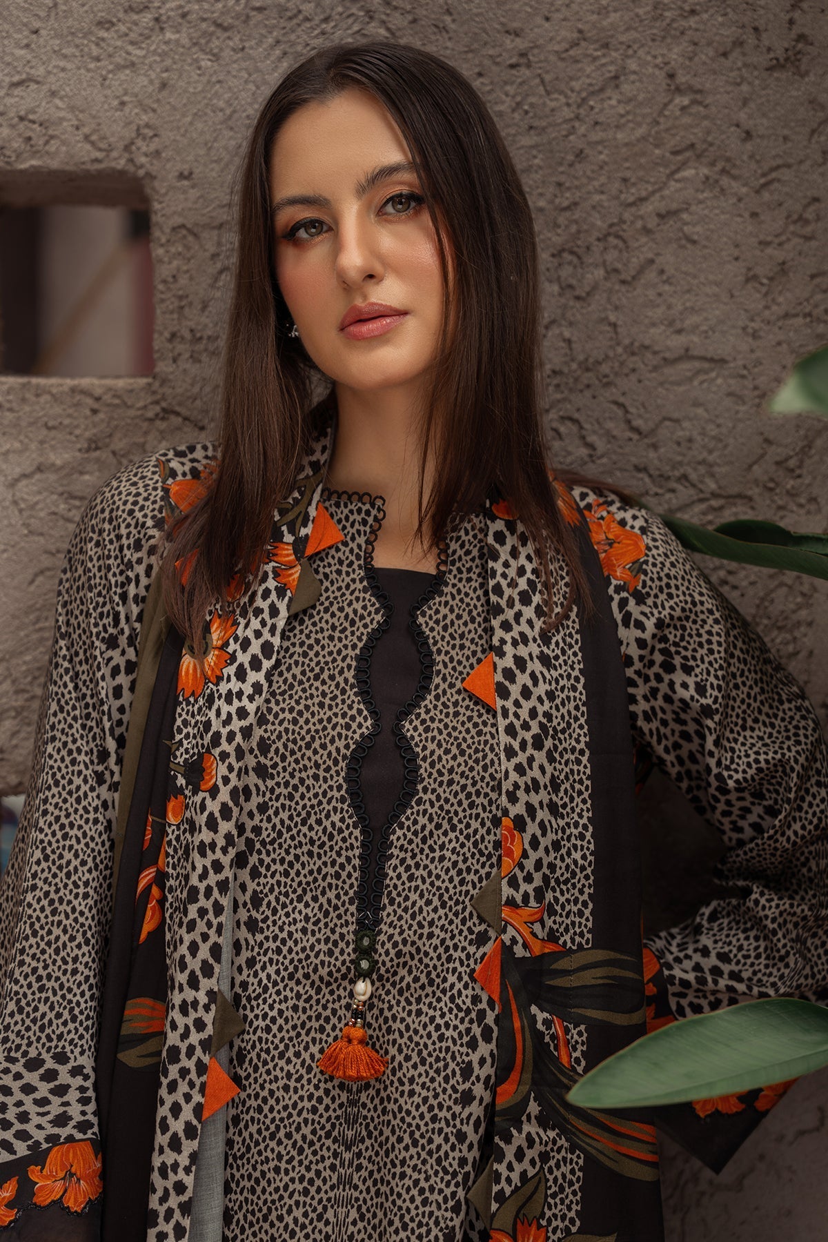Charizma | C Prints Winter 25 |  3-PC Unstitched Printed Linen Collection CPW5-08 - Ladies Clothes - Maria Faisal