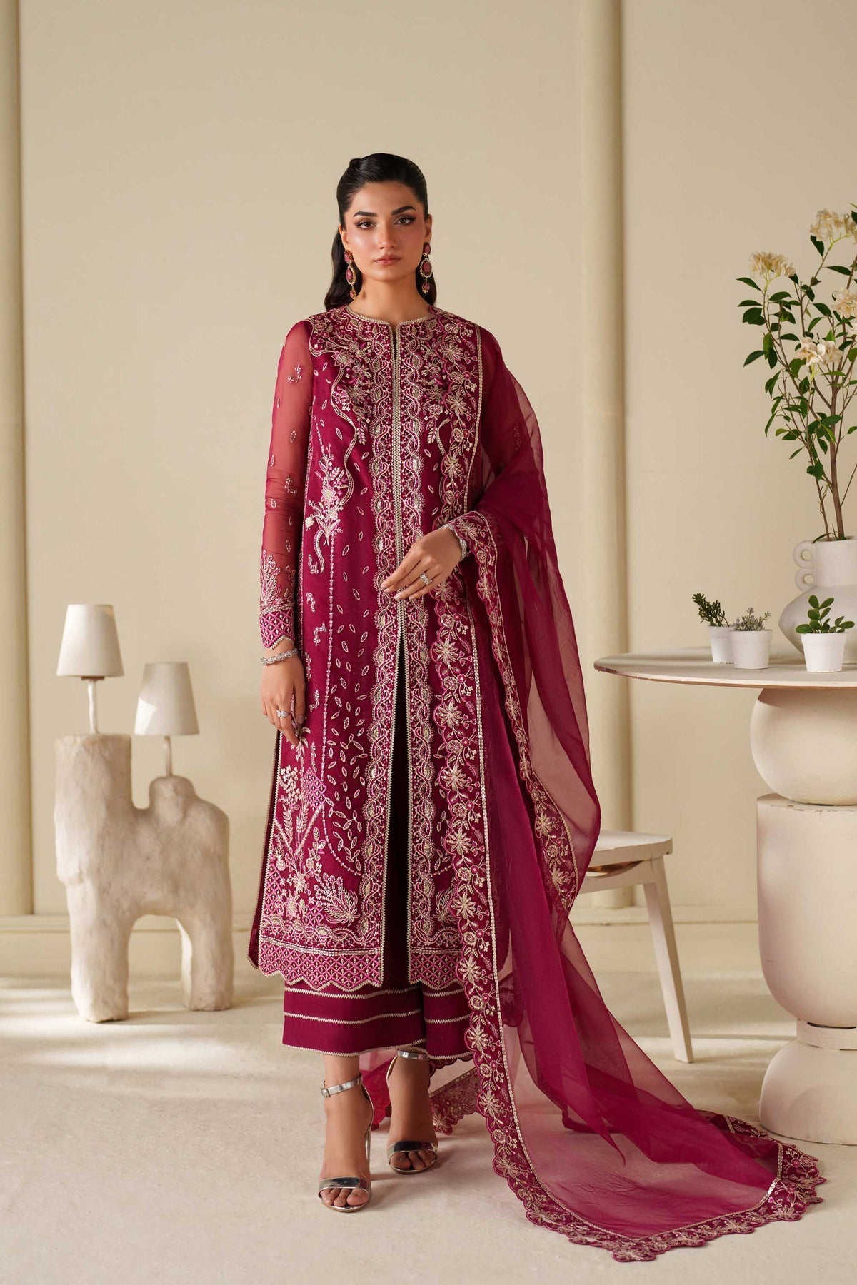 Akbar Aslam | Formal Pret | Zarmin - Formal Dress - available at Maria Faisal in UK and USA.