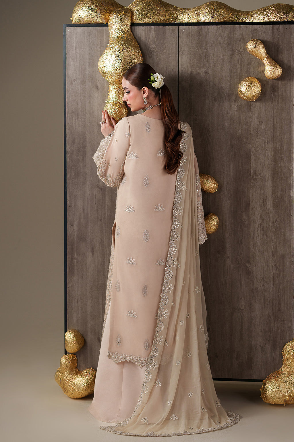 Emaan Adeel | Nouvelle Luxury Chiffon | CAMALLIE - Formal Dress - available at Maria Faisal in UK and USA.