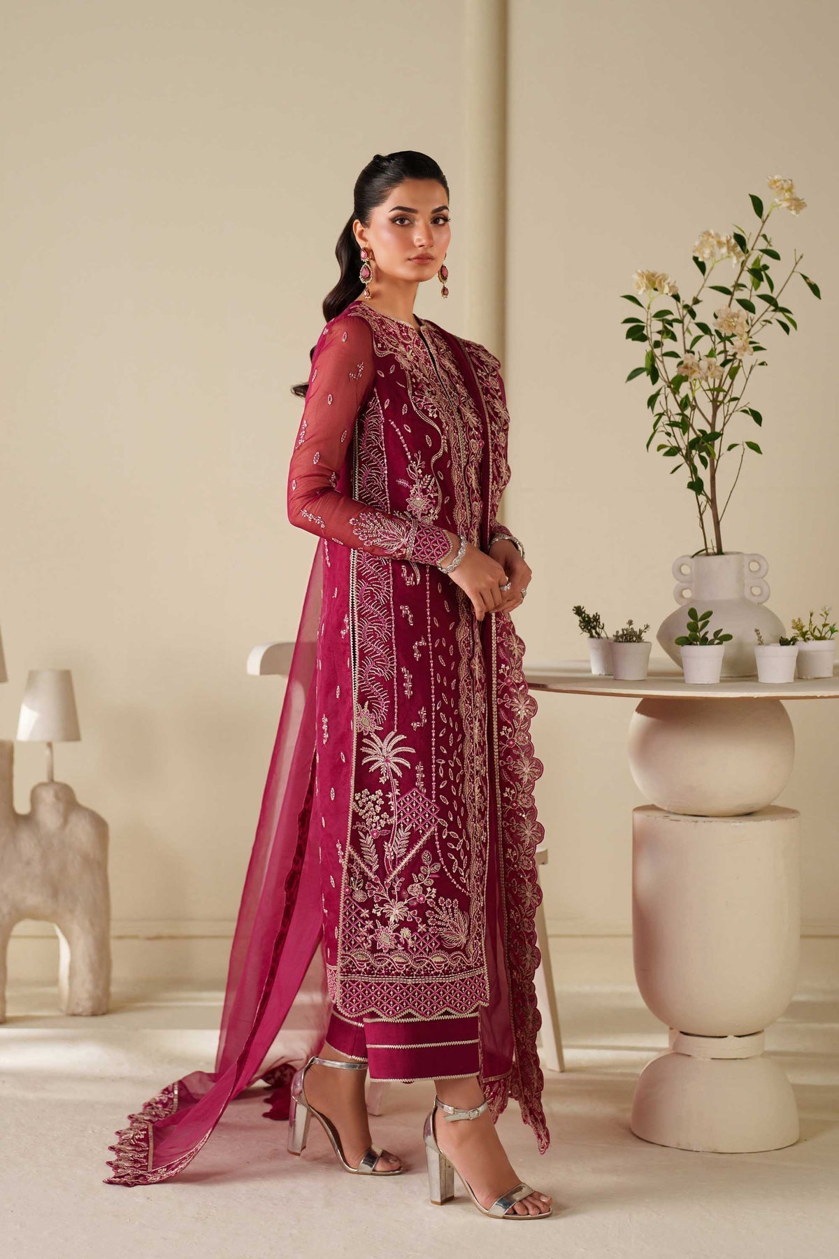 Akbar Aslam | Formal Pret | Zarmin - Formal Dress - available at Maria Faisal in UK and USA.