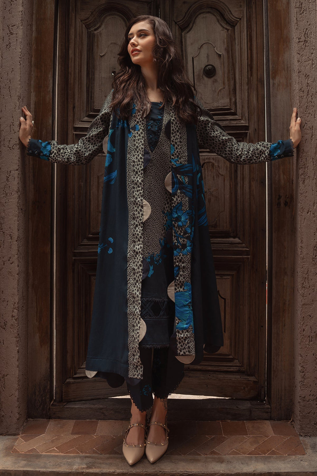 Charizma | C Prints Winter 25 |  3-PC Unstitched Printed Linen Collection CPW5-02 - Ladies Clothes - Maria Faisal