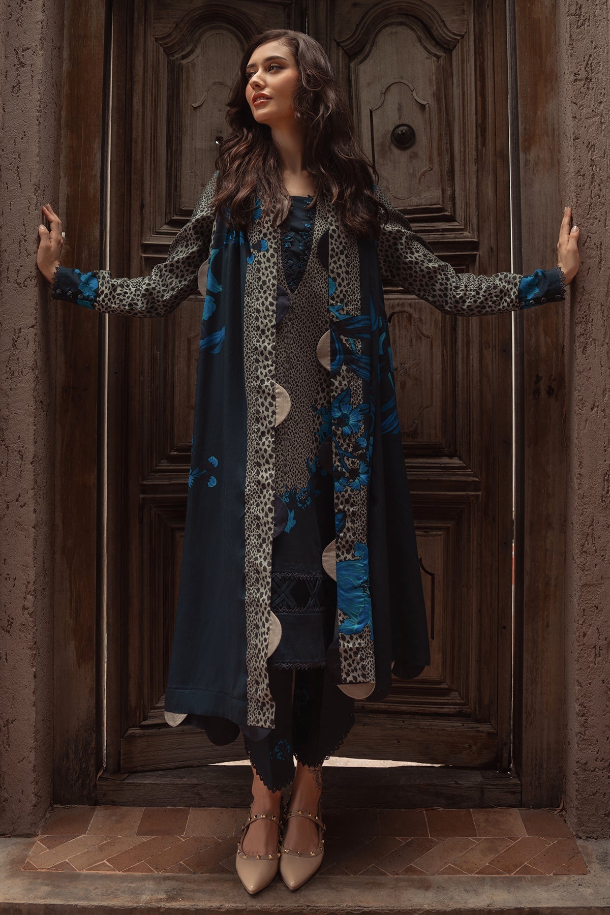 Charizma | C Prints Winter 25 |  3-PC Unstitched Printed Linen Collection CPW5-02 - Ladies Clothes - Maria Faisal